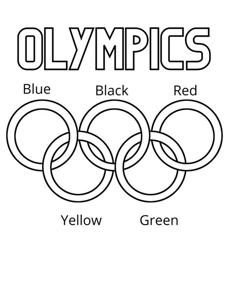 Printable Olympic Rings